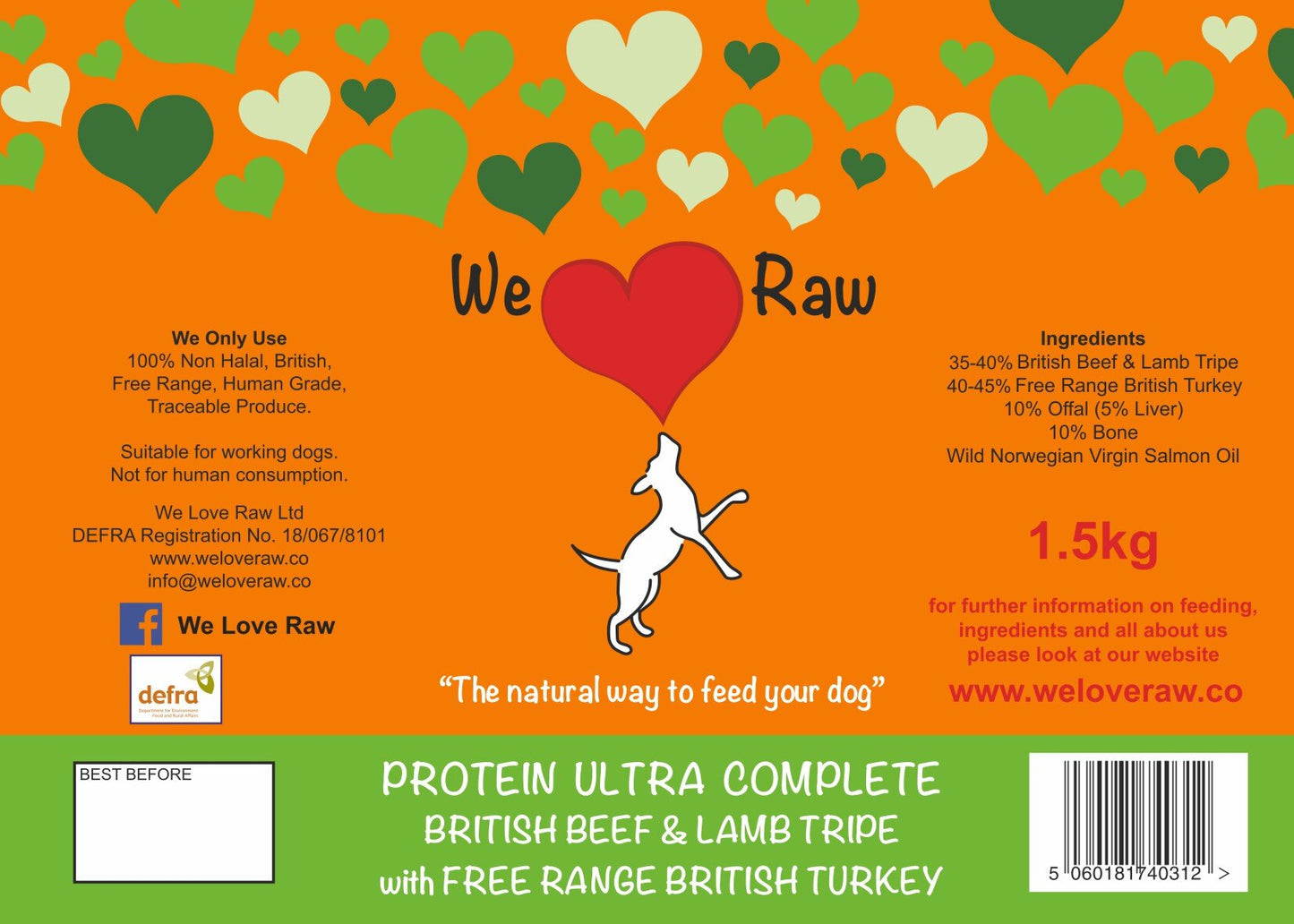 Protein Ultra Complete: British Beef & Lamb Tripe with Free Range British Turkey