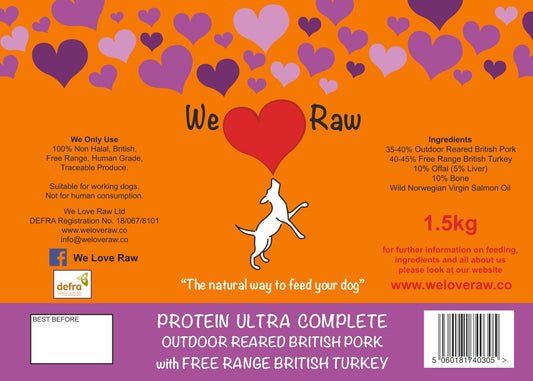 Protein Ultra Complete: Outdoor Reared British Pork with Free Range British Turkey