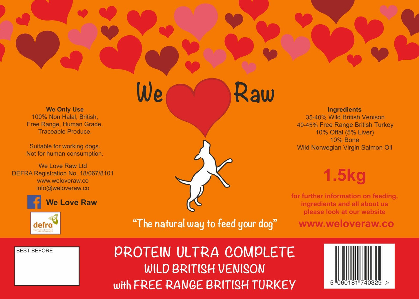 Protein Ultra Complete: Wild British Venison with Free Range British Turkey