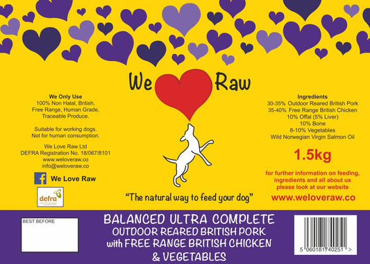 Balanced Ultra Complete: Outdoor Reared British Pork with Free Range British Chicken & Vegetables