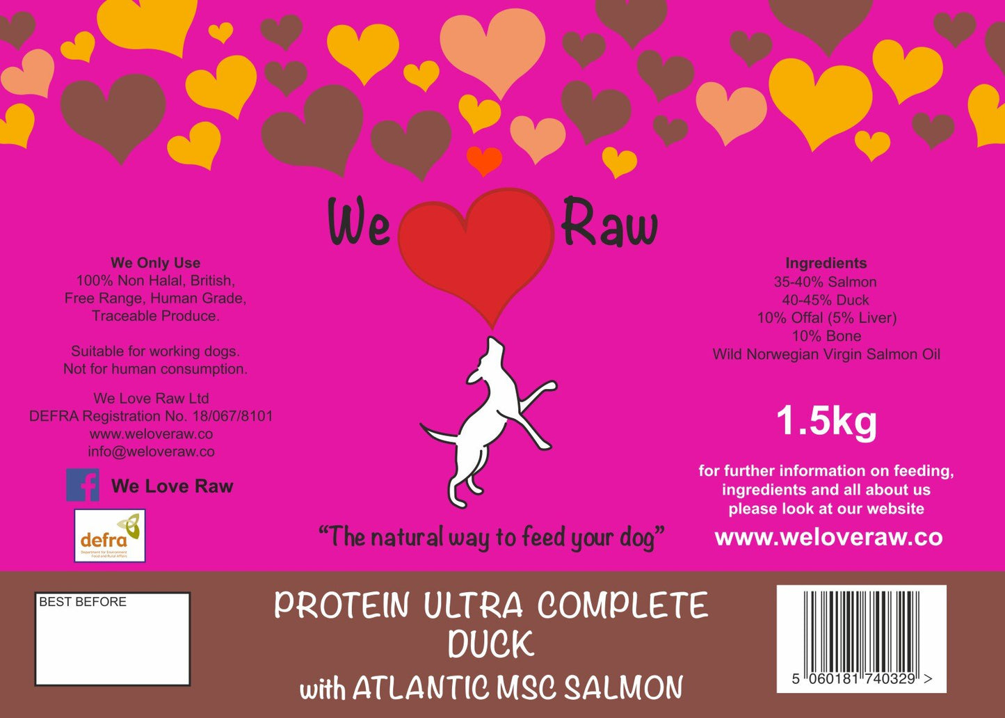 Protein Ultra Complete: Duck with Atlantic MSC Salmon