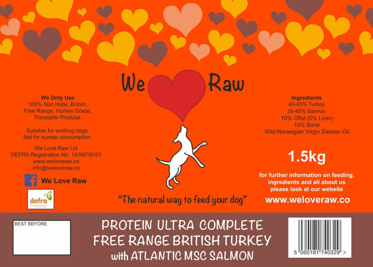 Protein Ultra Complete: Free Range British Turkey with Atlantic MSC Salmon