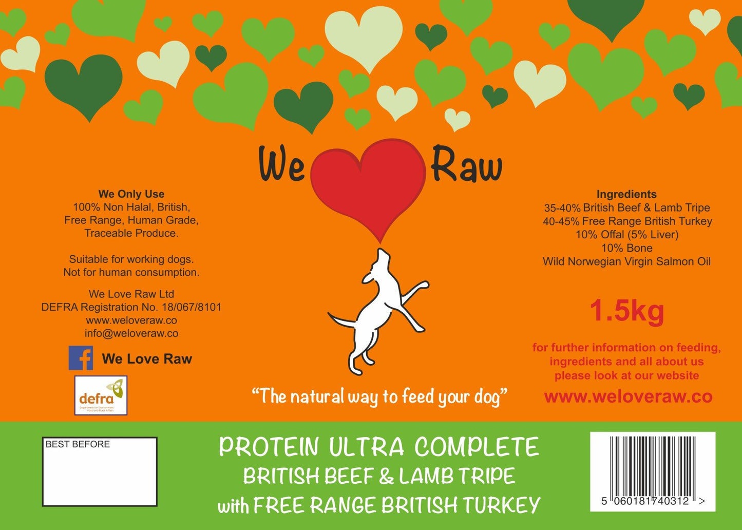 Protein Ultra Complete: British Beef &amp; Lamb Tripe with Free Range British Turkey